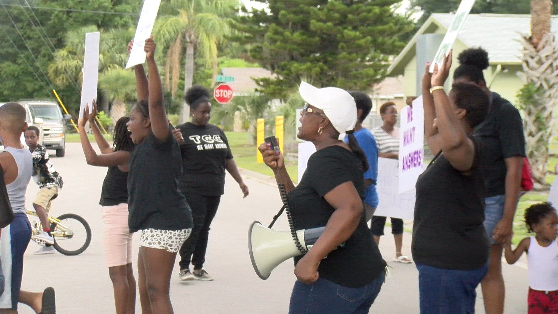 Tallevast residents demand answers to being locked out of community