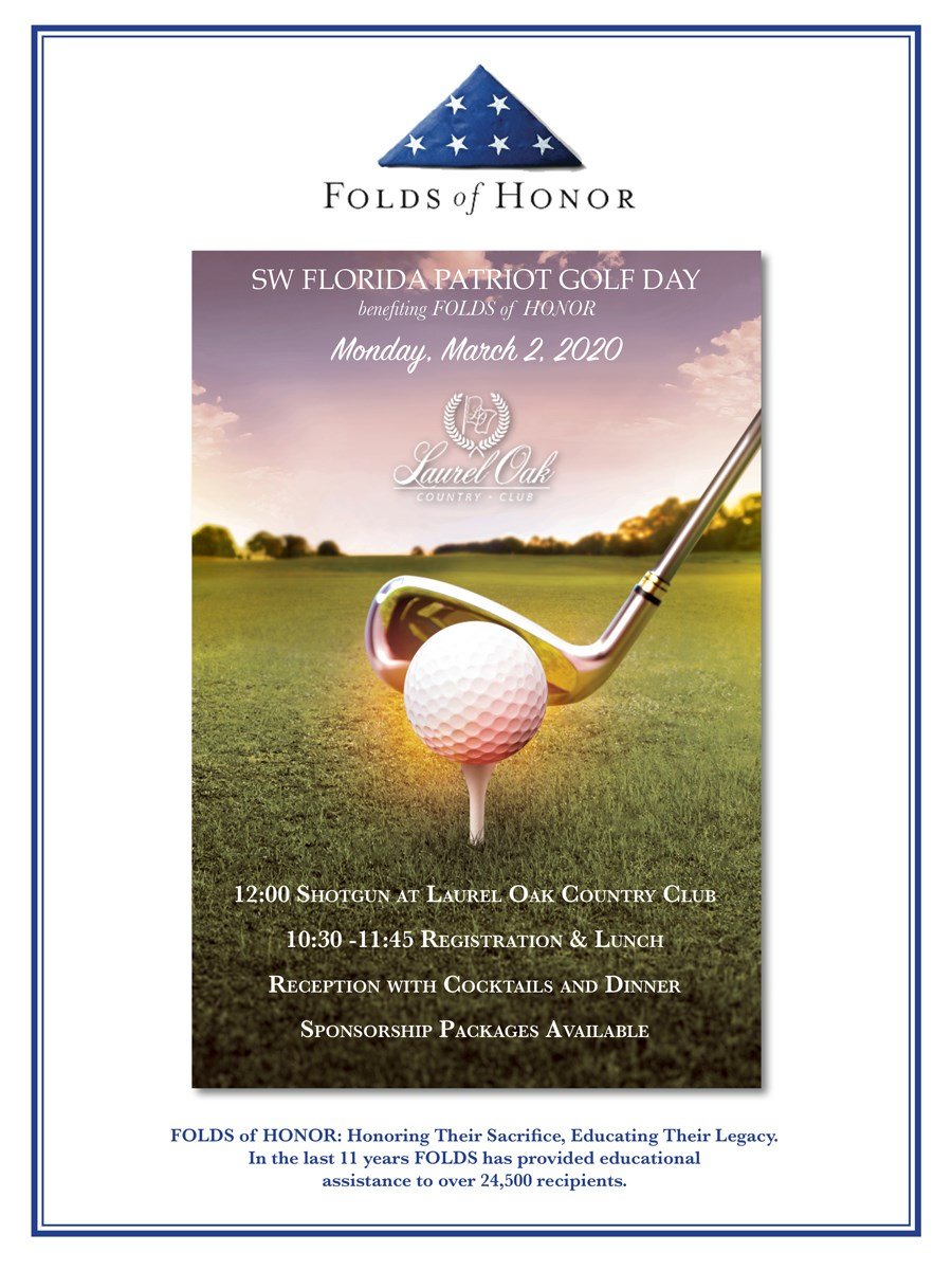 Folds Of Honor Patriots golf tourney will be at Laurel Oak CC