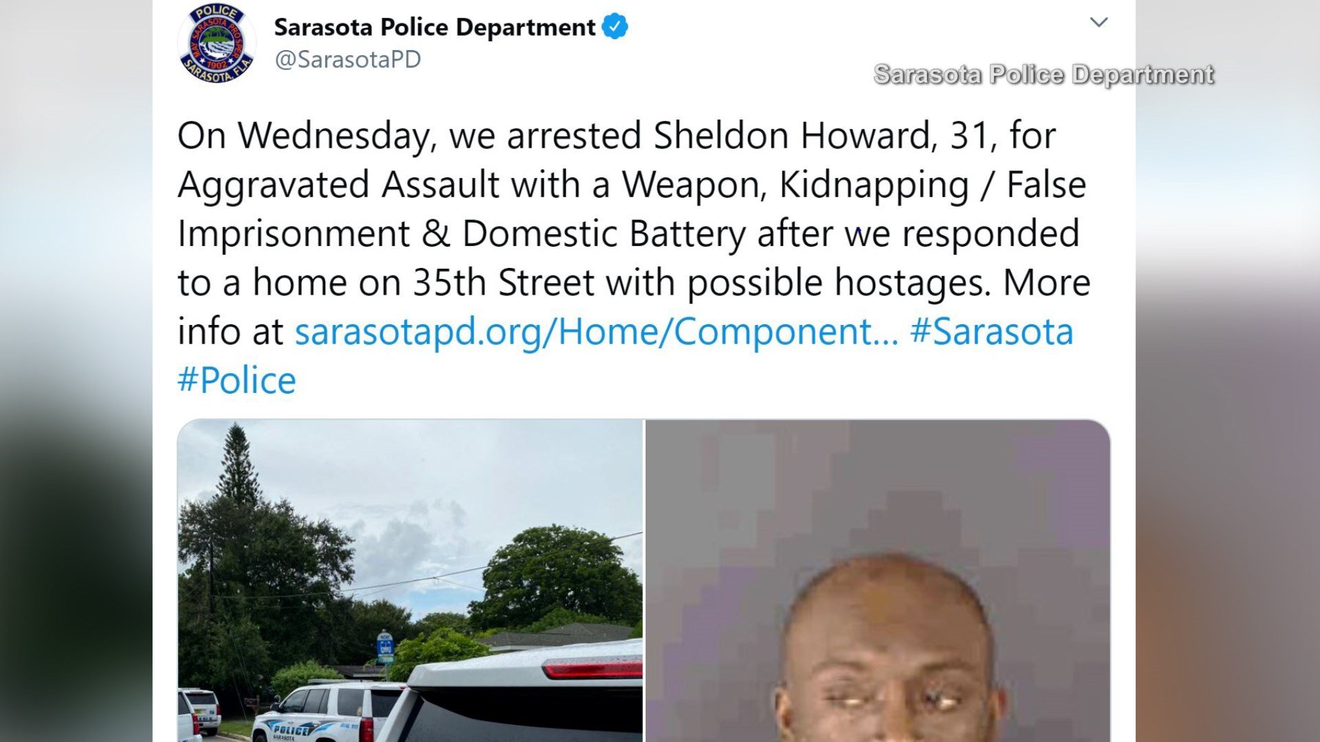 Sarasota man faces kidnapping charges following hostage situation ...