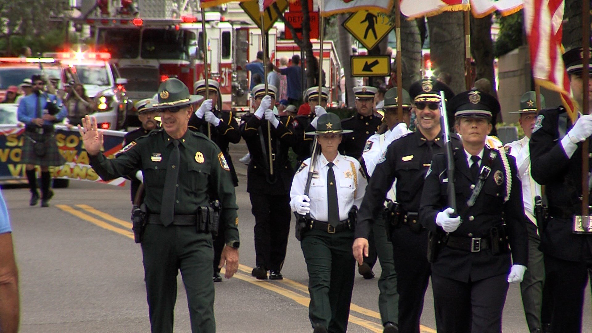 Home of the Free because of the Brave; theme of Sarasota's Veterans Day