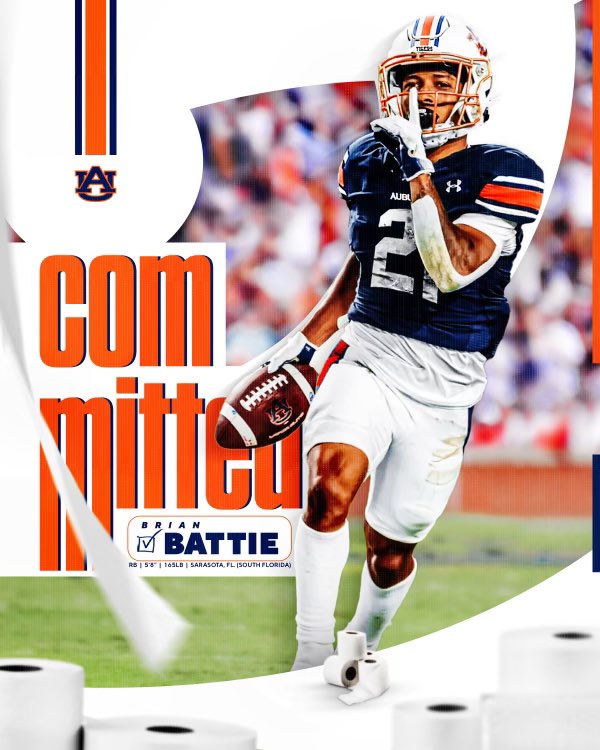 Brian Battie commits to Auburn University Suncoast News and Weather